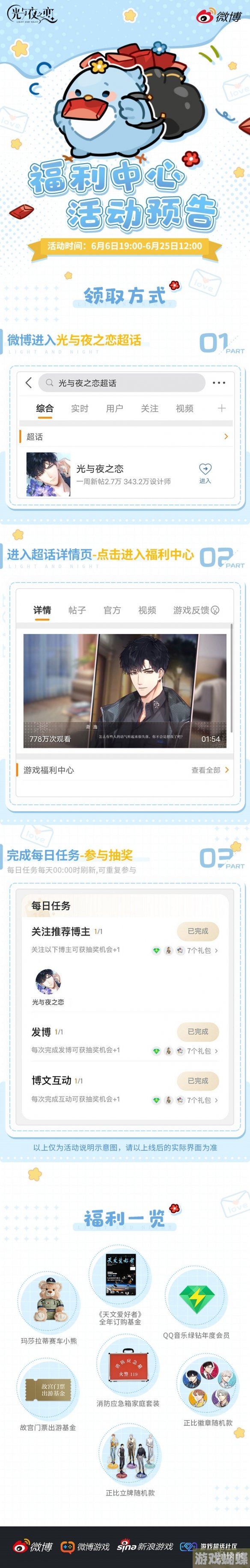 光与夜之恋二周年超话福利活动 二周年超话福利内容一览