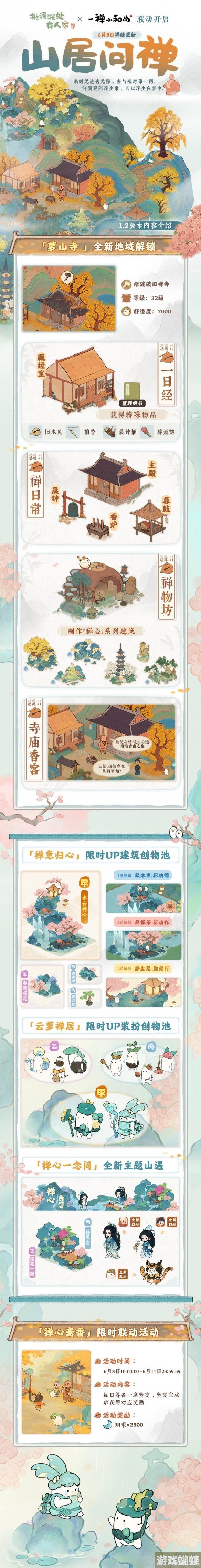 桃源深处有人家6月8日更新内容 山居问禅版本上线
