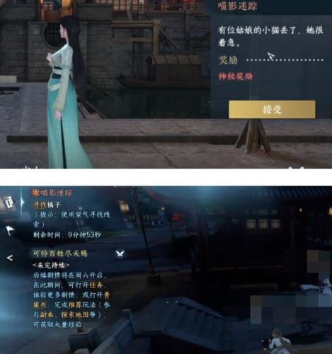 逆水寒手游喵影迷踪怎么做