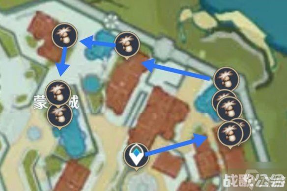 《原神》慕风蘑菇分布图 3.8慕风蘑菇采集路线一览
