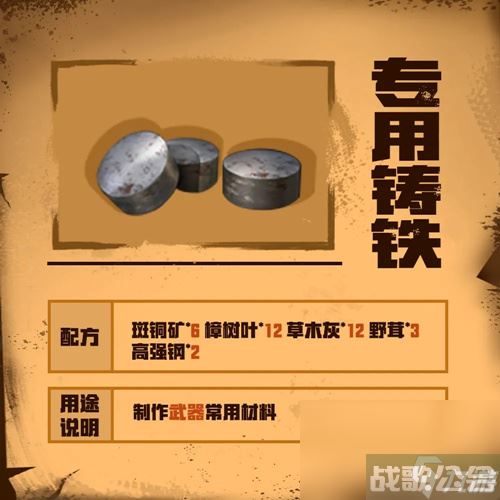 《明日之后》专用铸铁获得方法