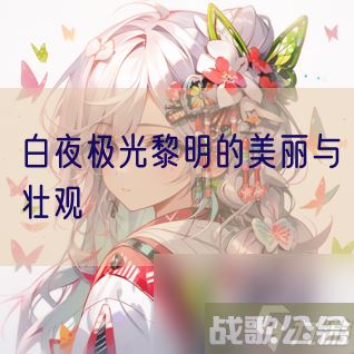 白夜极光黎明的美丽与壮观