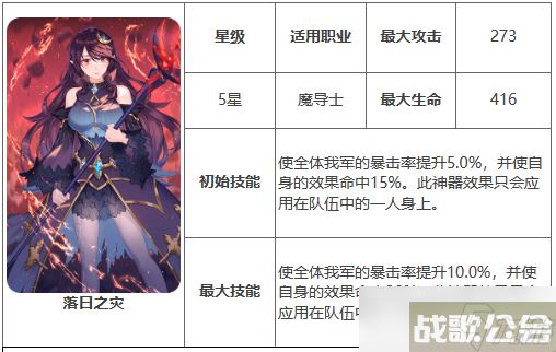 第七史诗神器落日之灾有什么用