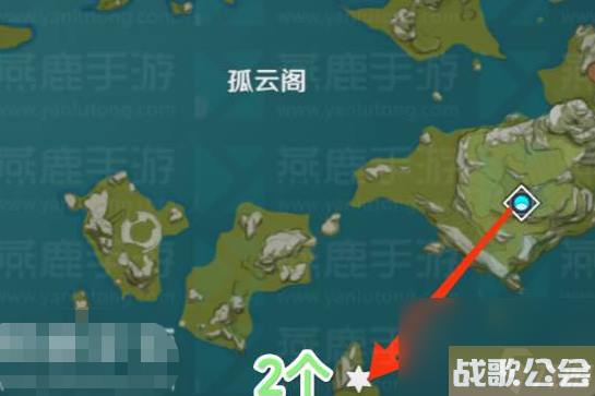 原神游戏夜泊石在地图哪里