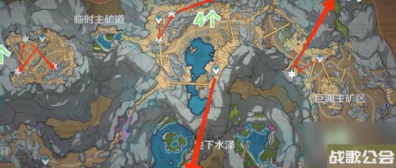 原神游戏夜泊石在地图哪里