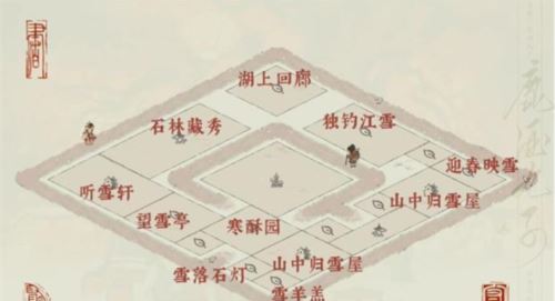 江南百景图白雪镇怎么布局