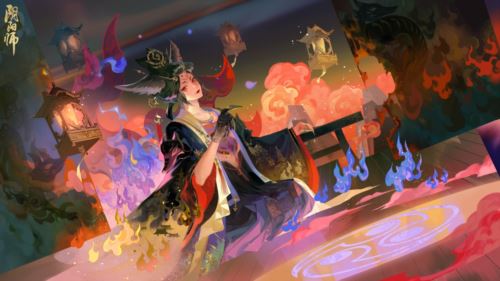 重楼覆映 天灯携梦《阴阳师》玉藻前花合战皮肤上线