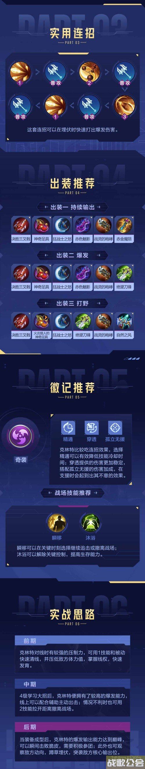 决胜巅峰克林特怎么玩 连招克制关系实战思路