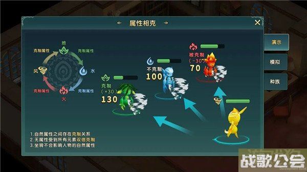 魔力宝贝复兴属性相克介绍 属性克制模拟用法