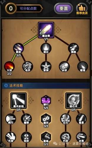 迷雾大陆法师火普bd技能加点装备词条推荐