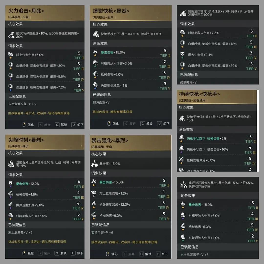 七日世界手游猎食者流派模组搭配推荐