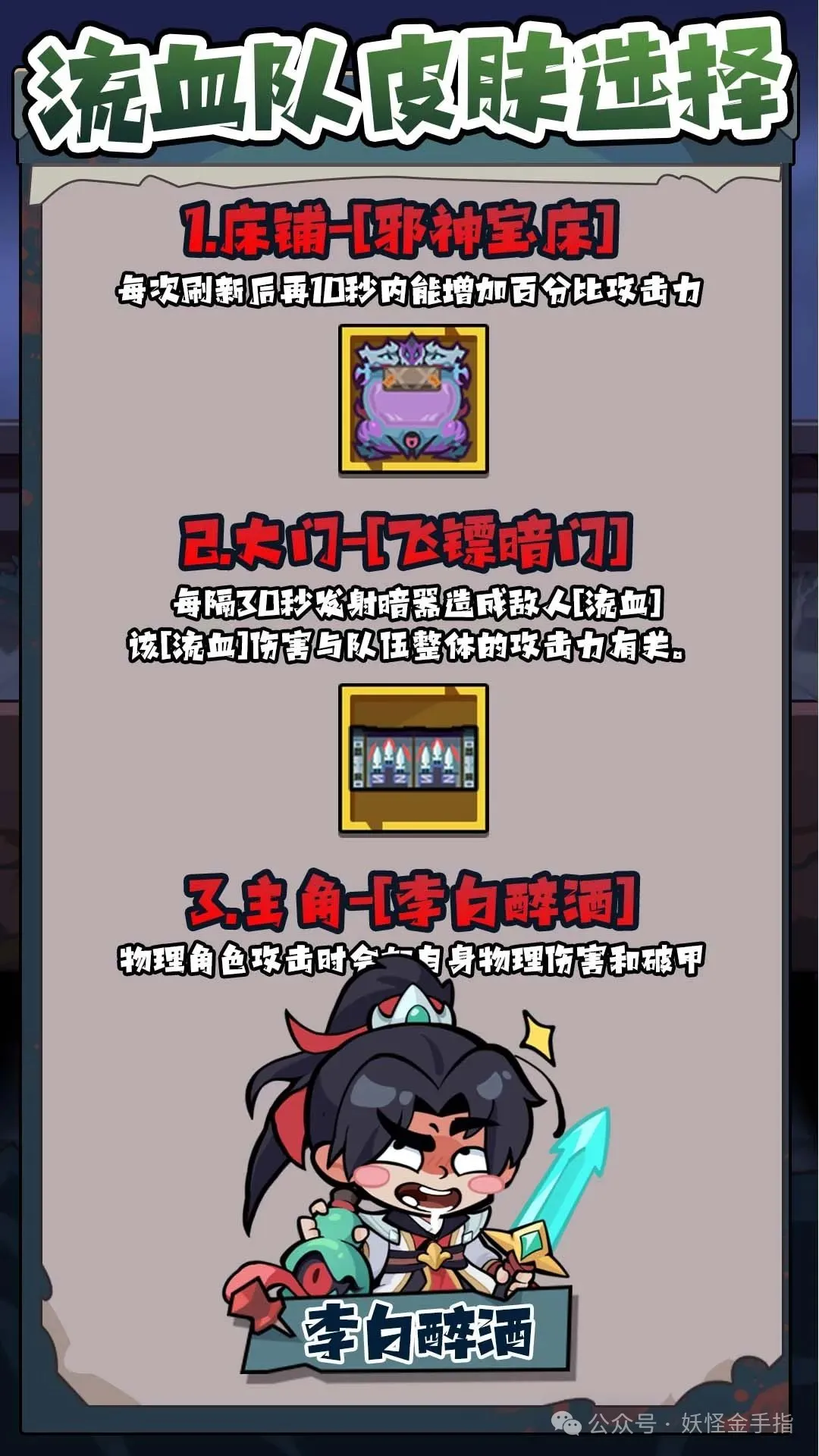 妖怪金手指流血队培养攻略详解