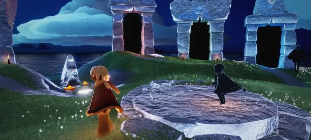 在光遇游戏里朋友如何在空中自动牵手